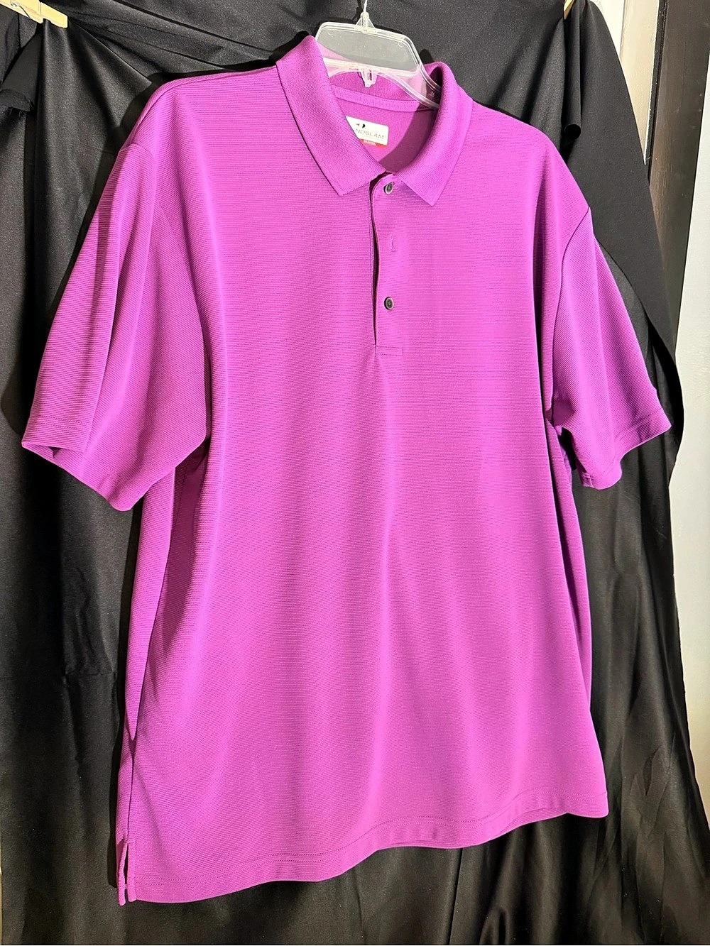 Grand Slam Performance Golf Polo Purple Polyester Polo XL